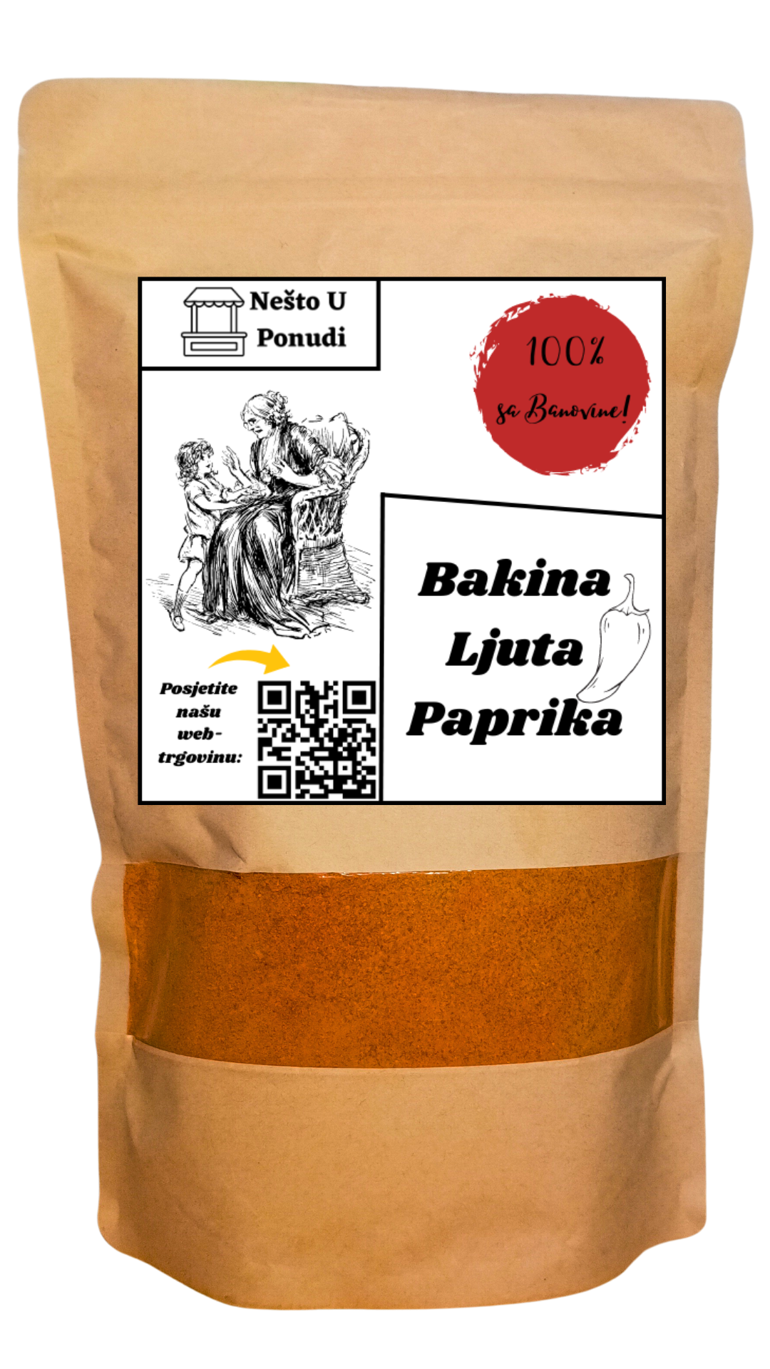 Ljuta Paprika / Bakina Ljuta🌶️🌶️ - suha mljevena paprika